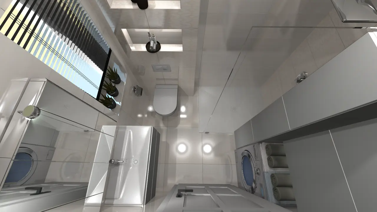 glyfadabau vác társasház 33nm fürdő felső oldalnézet